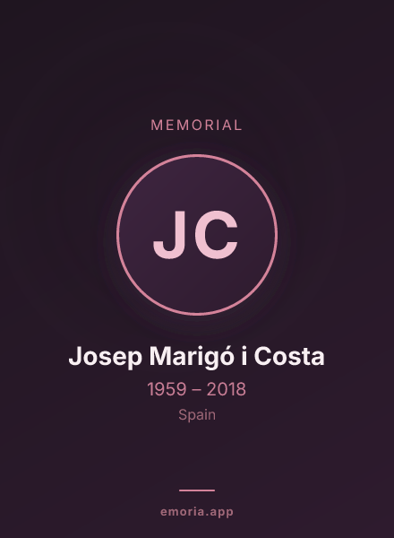 Memorial portrait of Josep Marigó i Costa