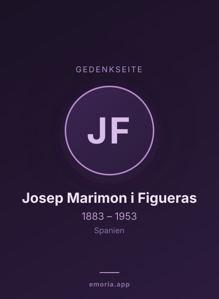Gedenkportrait von Josep Marimon i Figueras