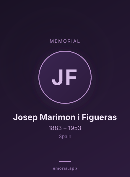 Memorial portrait of Josep Marimon i Figueras