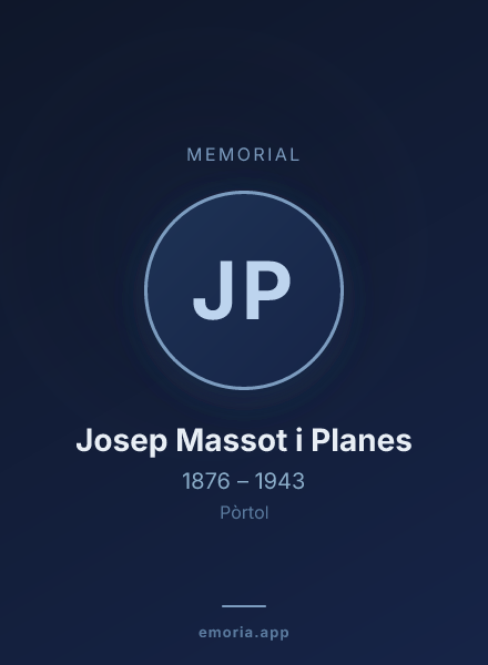 Memorial portrait of Josep Massot i Planes