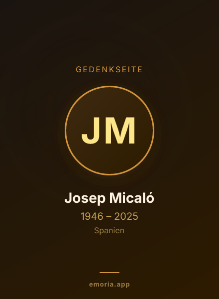 Gedenkportrait von Josep Micaló