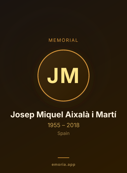 Memorial portrait of Josep Miquel Aixalà i Martí