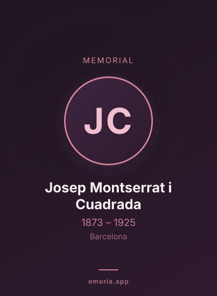 Memorial portrait of Josep Montserrat i Cuadrada