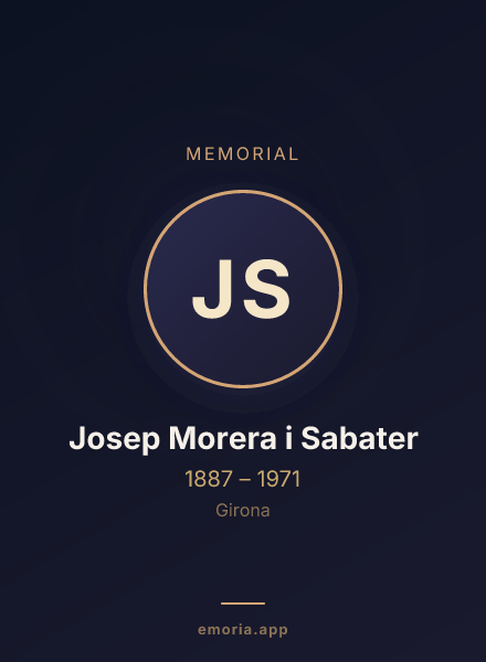 Memorial portrait of Josep Morera i Sabater