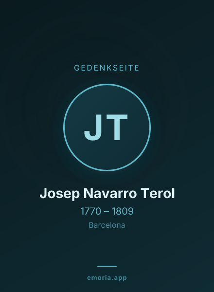 Gedenkportrait von Josep Navarro Terol