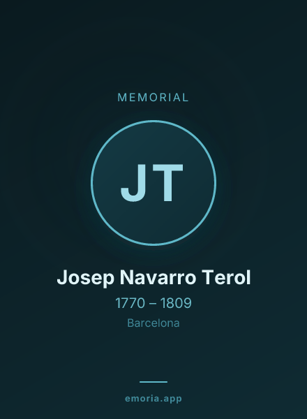 Memorial portrait of Josep Navarro Terol