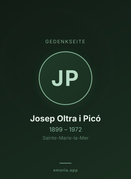 Gedenkportrait von Josep Oltra i Picó