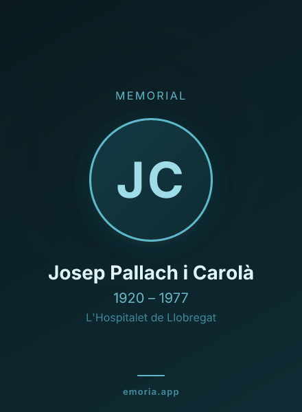 Memorial portrait of Josep Pallach i Carolà