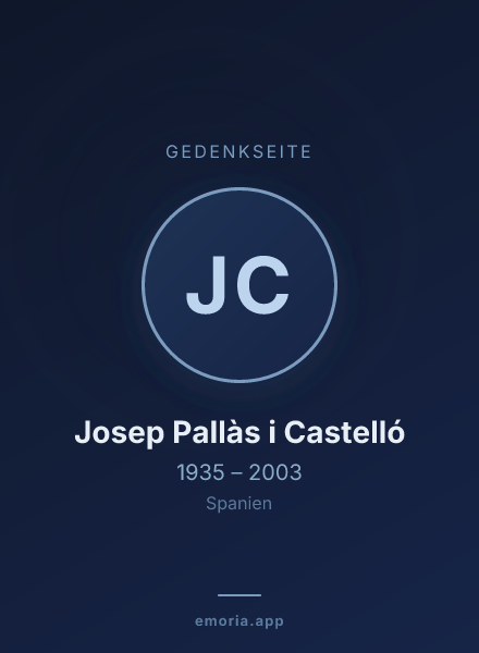 Gedenkportrait von Josep Pallàs i Castelló