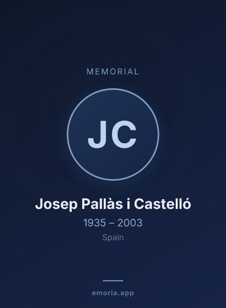 Memorial portrait of Josep Pallàs i Castelló