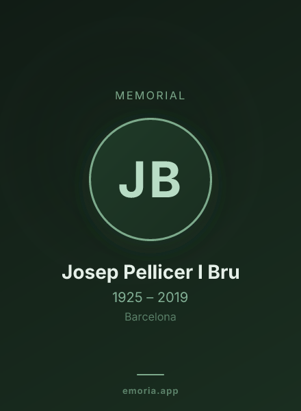 Memorial portrait of Josep Pellicer I Bru