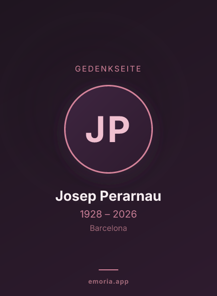 Gedenkportrait von Josep Perarnau