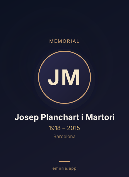 Memorial portrait of Josep Planchart i Martori