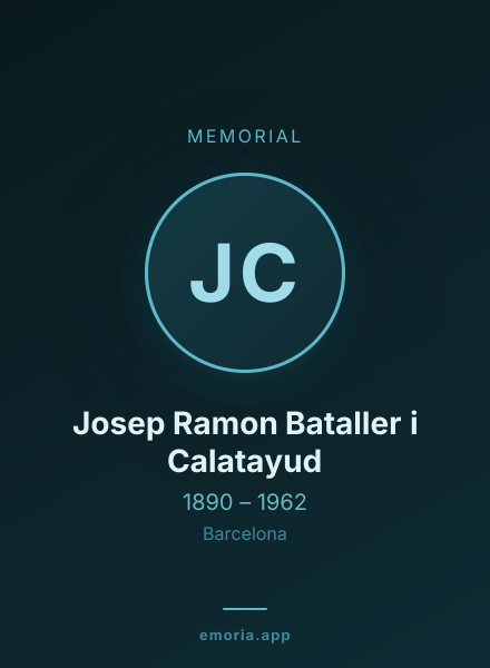 Memorial portrait of Josep Ramon Bataller i Calatayud
