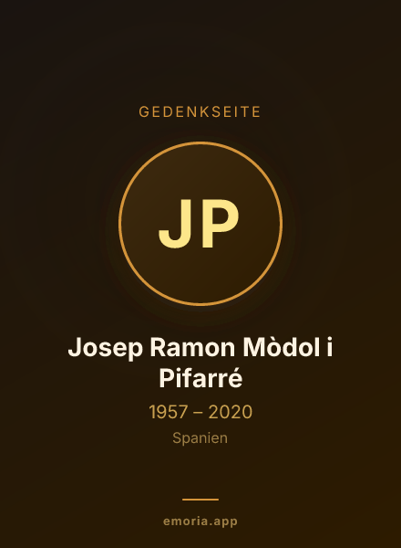 Gedenkportrait von Josep Ramon Mòdol i Pifarré