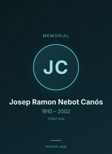 Memorial portrait of Josep Ramon Nebot Canós