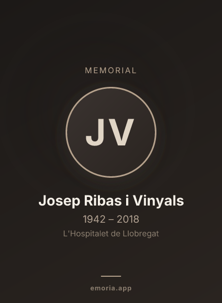 Memorial portrait of Josep Ribas i Vinyals