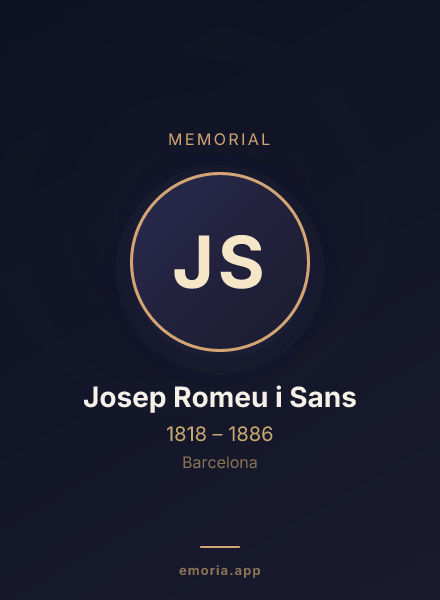 Memorial portrait of Josep Romeu i Sans