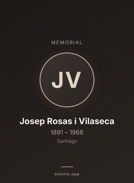 Memorial portrait of Josep Rosas i Vilaseca