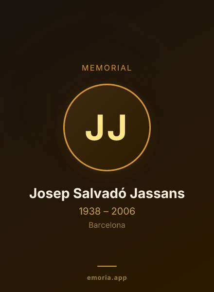 Memorial portrait of Josep Salvadó Jassans