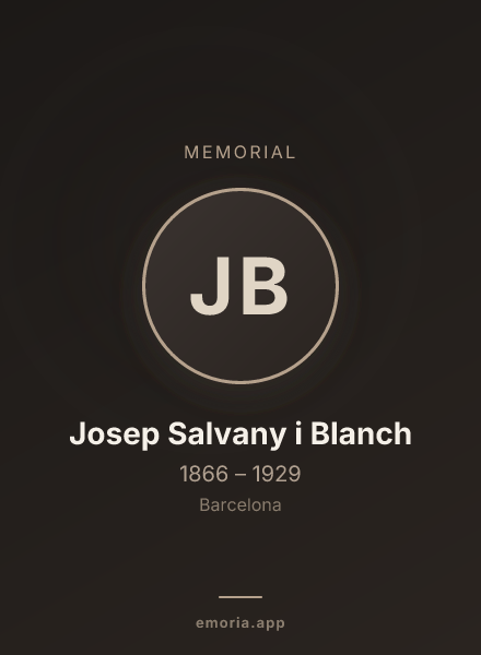 Memorial portrait of Josep Salvany i Blanch