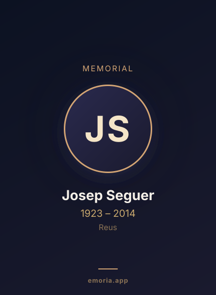 Memorial portrait of Josep Seguer