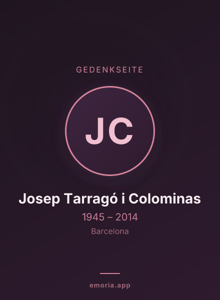 Gedenkportrait von Josep Tarragó i Colominas
