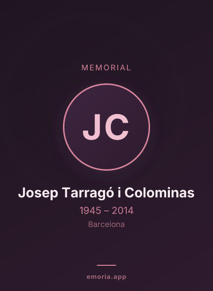 Memorial portrait of Josep Tarragó i Colominas