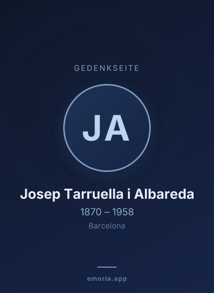 Gedenkportrait von Josep Tarruella i Albareda