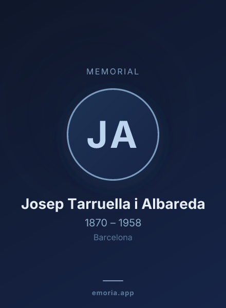 Memorial portrait of Josep Tarruella i Albareda