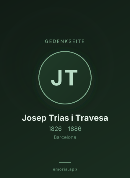 Gedenkportrait von Josep Trias i Travesa