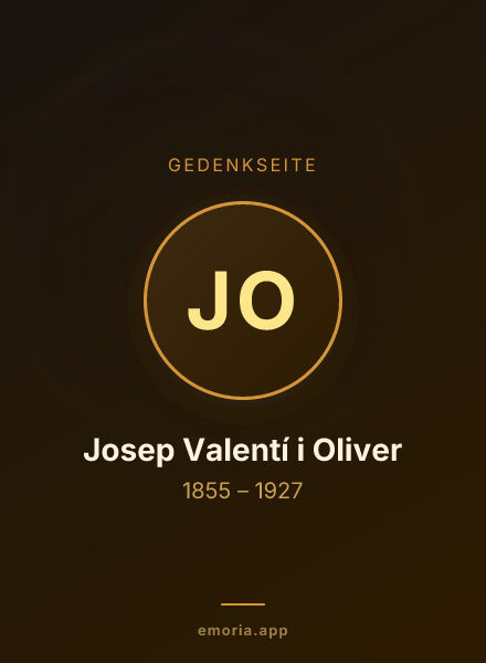 Gedenkportrait von Josep Valentí i Oliver