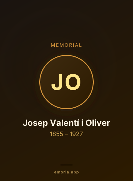 Memorial portrait of Josep Valentí i Oliver