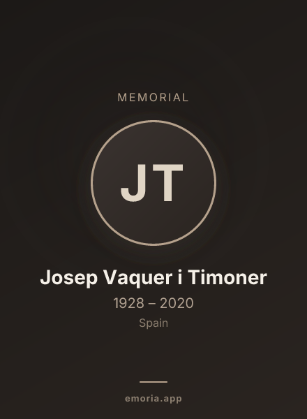 Memorial portrait of Josep Vaquer i Timoner