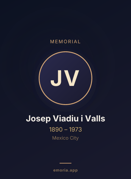 Memorial portrait of Josep Viadiu i Valls