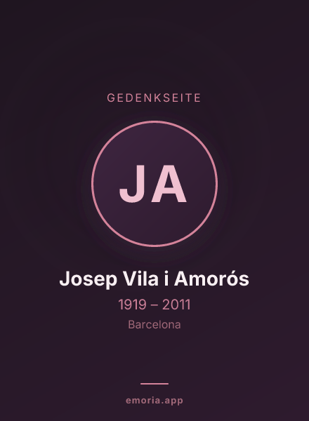 Gedenkportrait von Josep Vila i Amorós