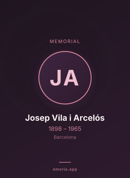 Memorial portrait of Josep Vila i Arcelós
