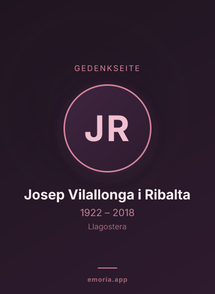 Gedenkportrait von Josep Vilallonga i Ribalta