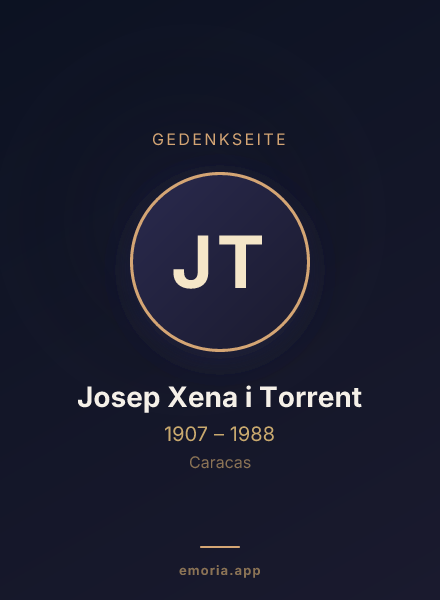 Gedenkportrait von Josep Xena i Torrent