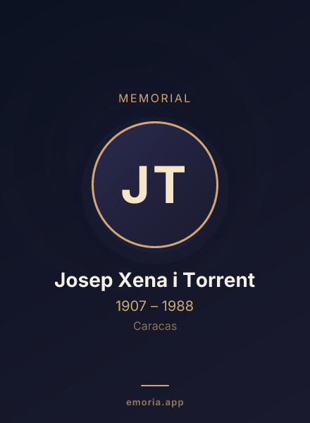 Memorial portrait of Josep Xena i Torrent