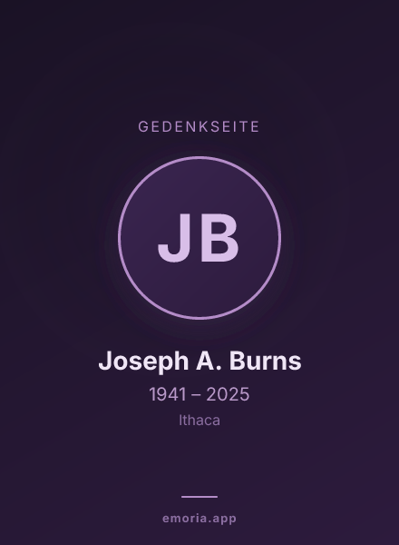 Gedenkportrait von Joseph A. Burns