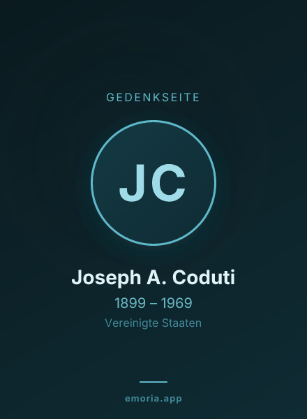 Gedenkportrait von Joseph A. Coduti