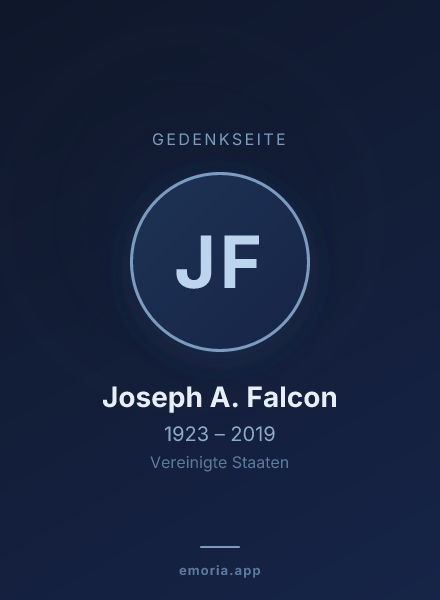 Gedenkportrait von Joseph A. Falcon