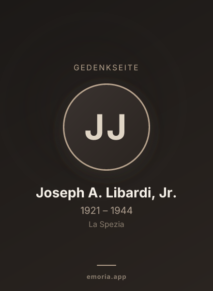 Gedenkportrait von Joseph A. Libardi, Jr.