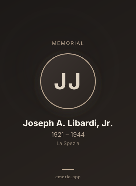 Memorial portrait of Joseph A. Libardi, Jr.
