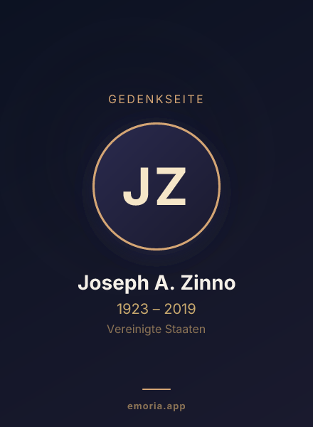 Gedenkportrait von Joseph A. Zinno