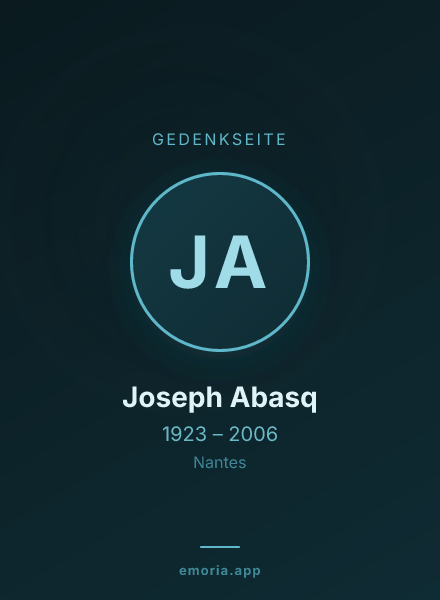 Gedenkportrait von Joseph Abasq