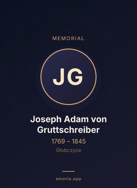 Memorial portrait of Joseph Adam von Gruttschreiber