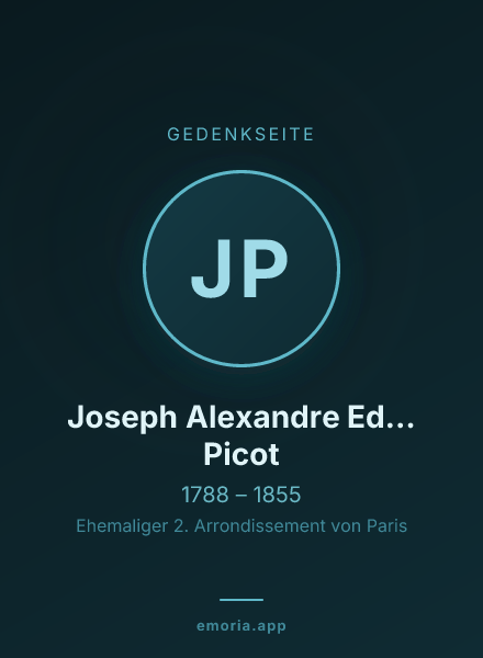Gedenkportrait von Joseph Alexandre Ed... Picot