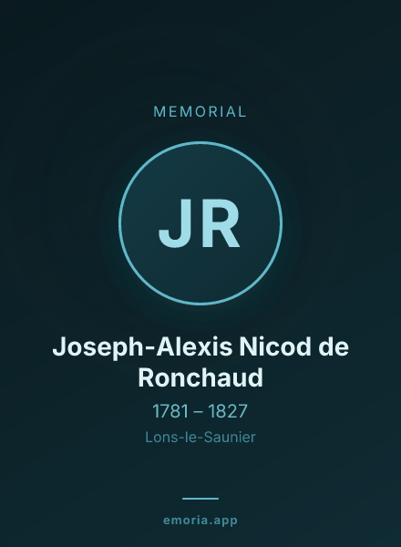 Memorial portrait of Joseph-Alexis Nicod de Ronchaud